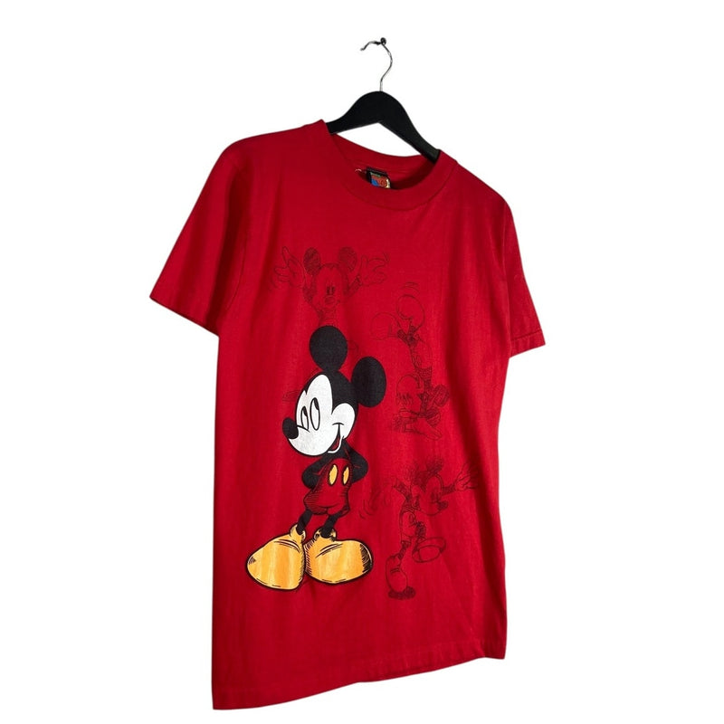 Vintage Disney Mickey Mouse Character Sketch T-Shirt