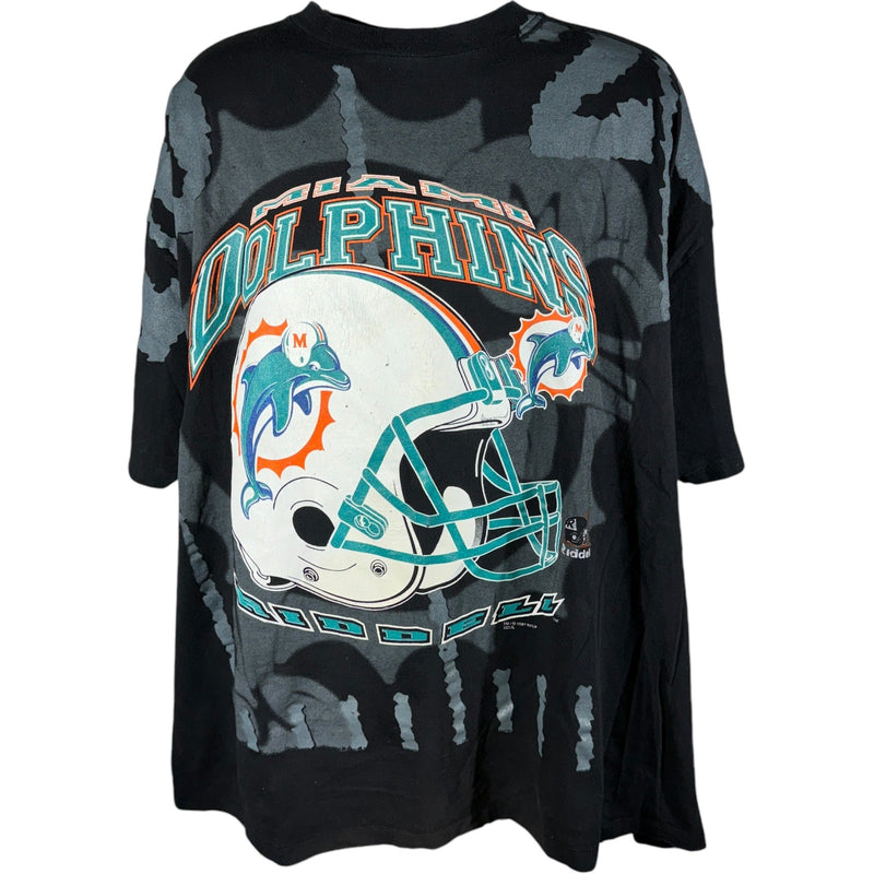 Vintage Miami Dolphins Helmet AOP NFL Tee 90s