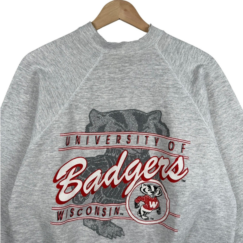 Vintage Wisconsin Badgers Graphic NCAA Crewneck
