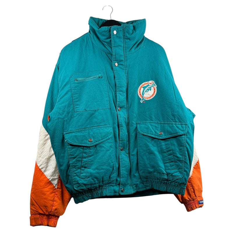 Vintage NFL Triple F.A.T. Goose Miami Dolphins Puffer Jacket