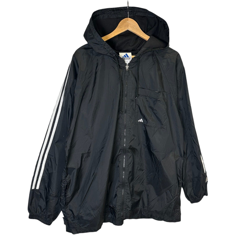 Vintage Adidas Hooded Full Zip Light Jacket