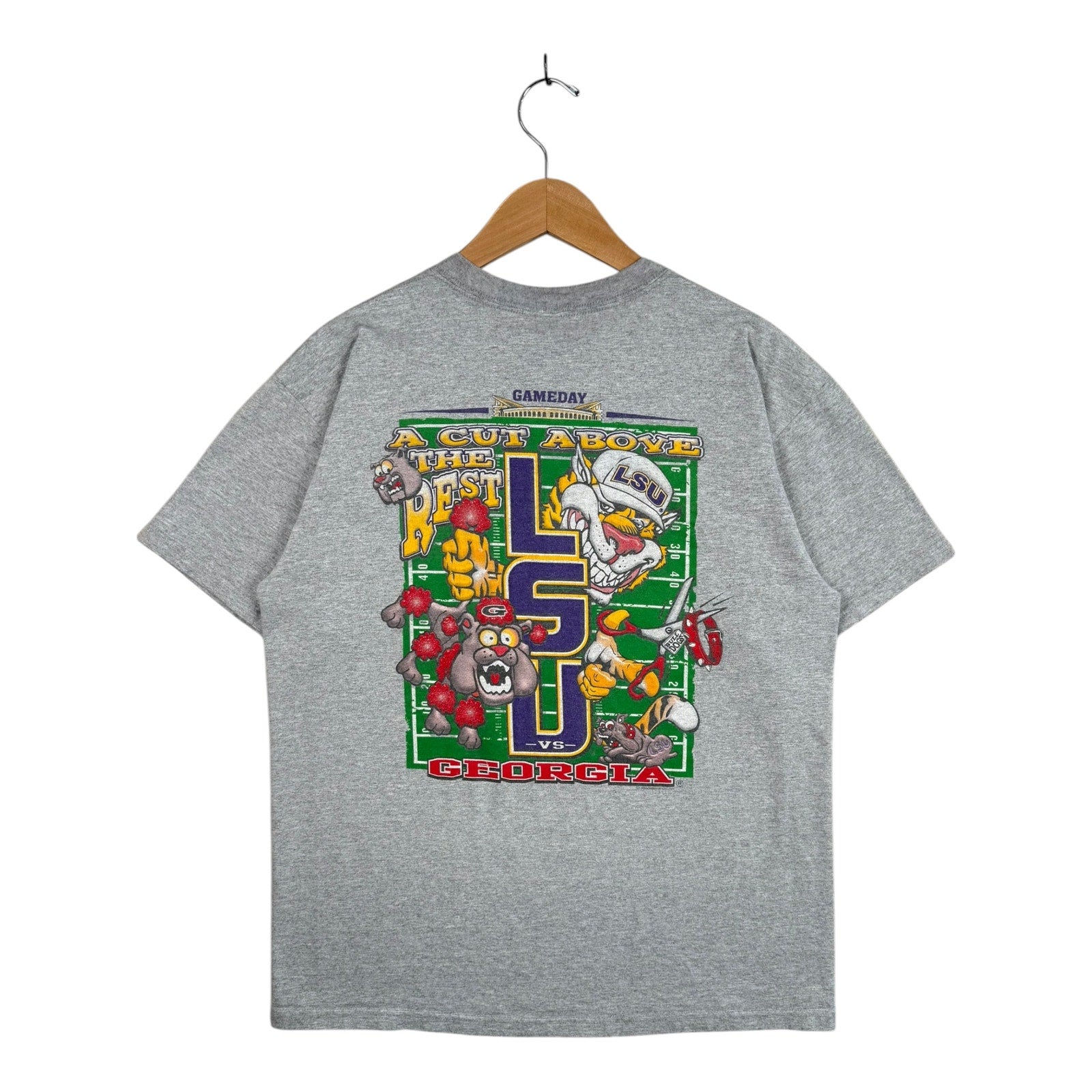 Vintage LSU Tigers vs Georgia Bulldogs Gameday Rivalry T-Shirt