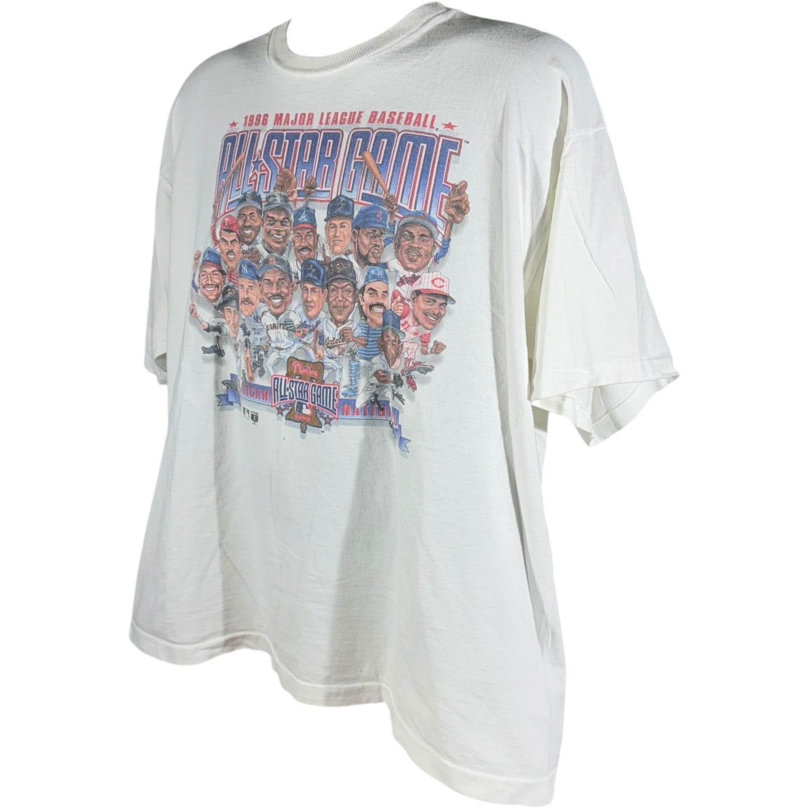 Vintage Pro Player MLB All Star Game Caricature Tee 1996