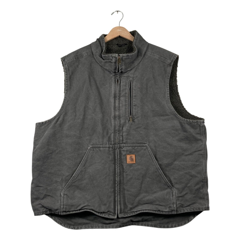 Vintage Carhartt Sherpa Lined Full Zip Vest