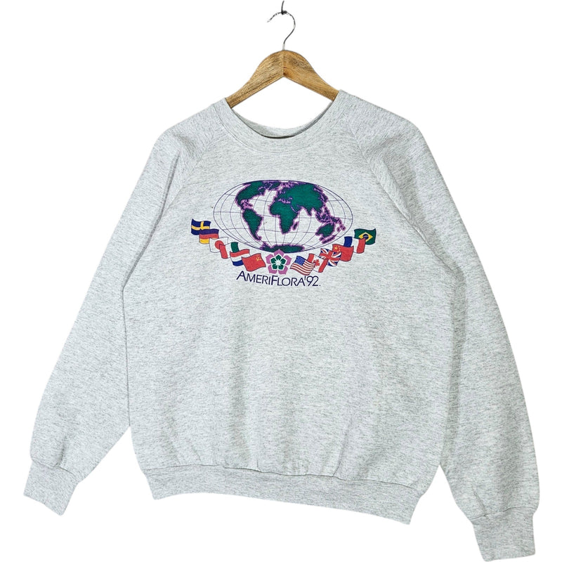 Vintage AmeriFlora '92 Global Flags Crewneck
