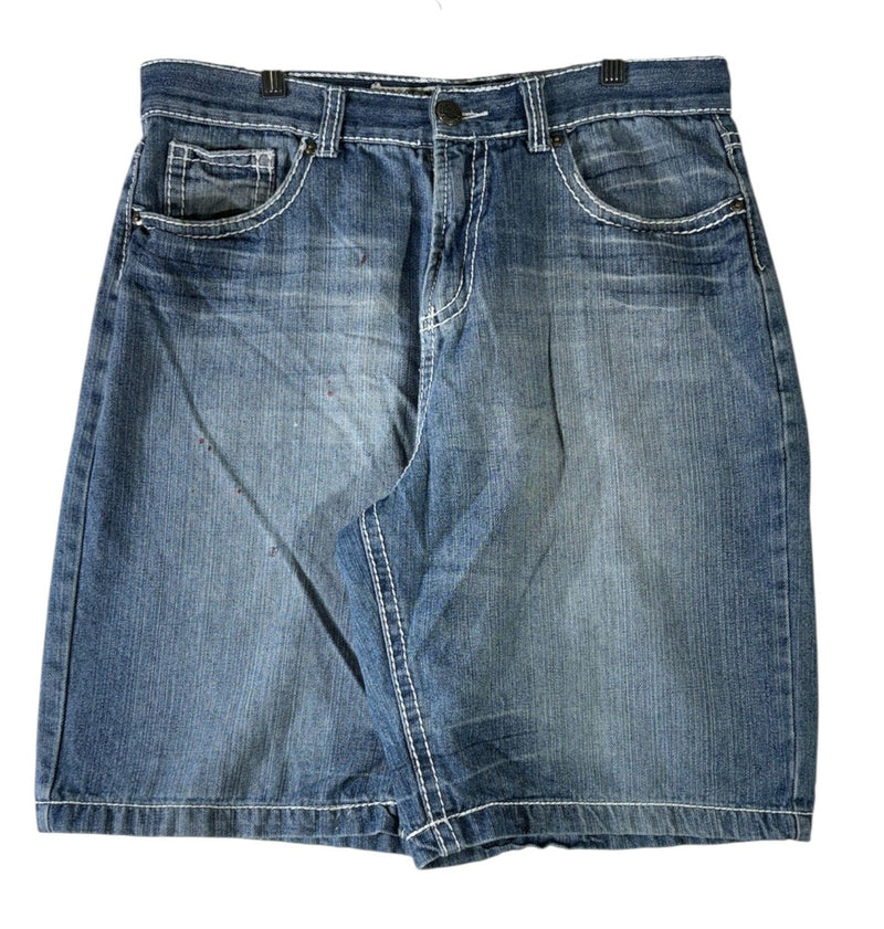 Vintage SoKool Bermuda Utility Denim Shorts 34