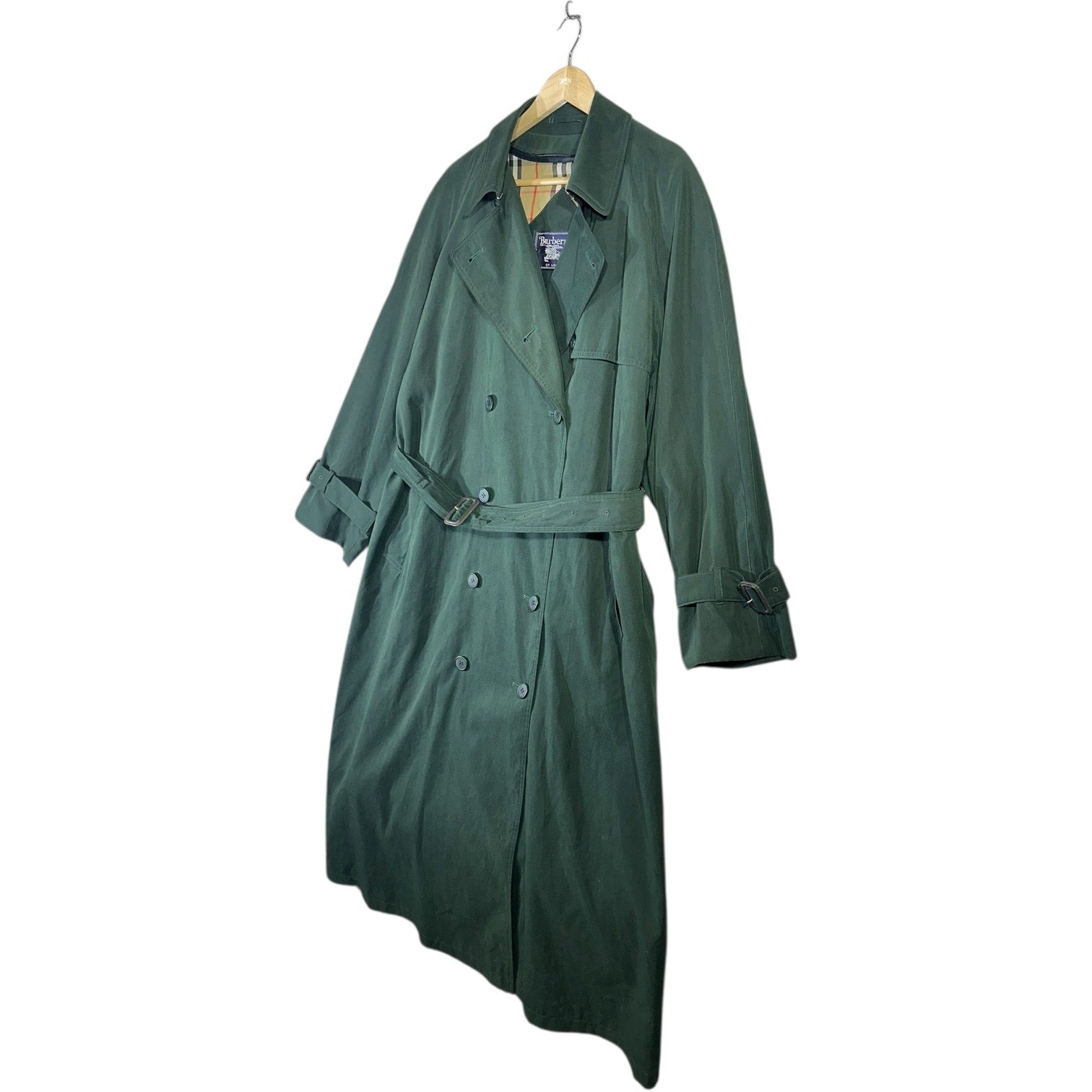 Vintage Women's Burberry's Wool Belted Trench Coat