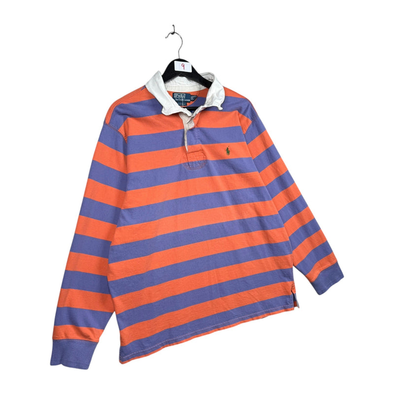 Vintage Polo Ralph Lauren Striped Long Sleeve Rugby Shirt
