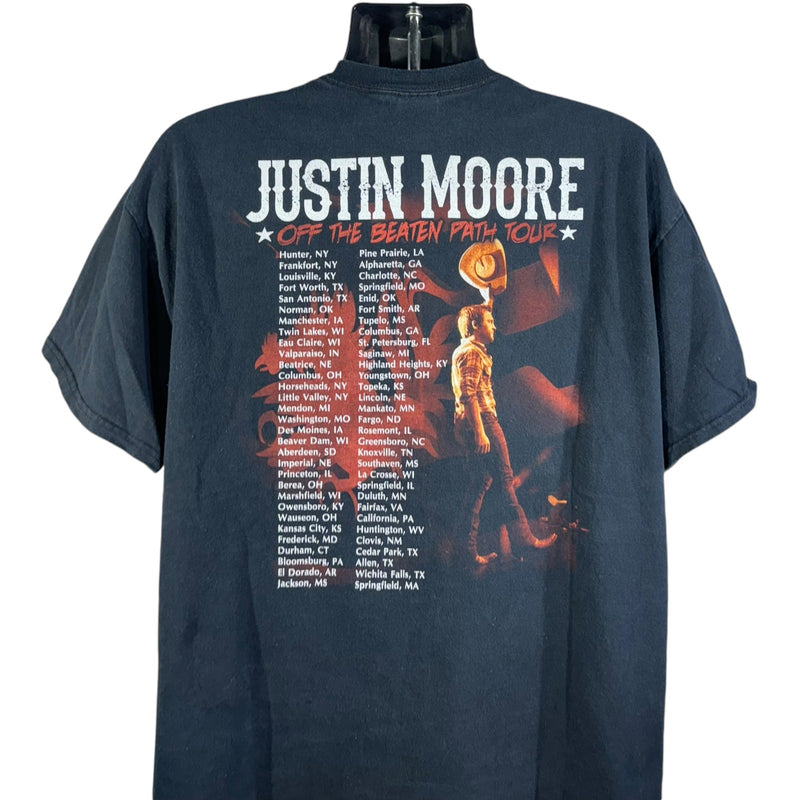 Justin Moore "Off The Beaten Path" Tour Tee