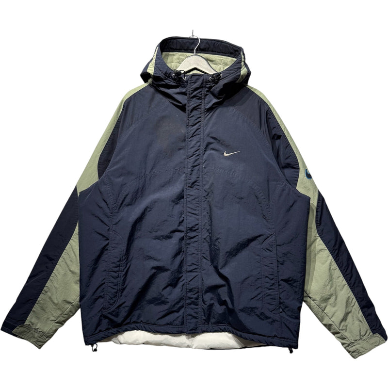 Vintage Nike Mini Swoosh Logo Hooded Windbreaker