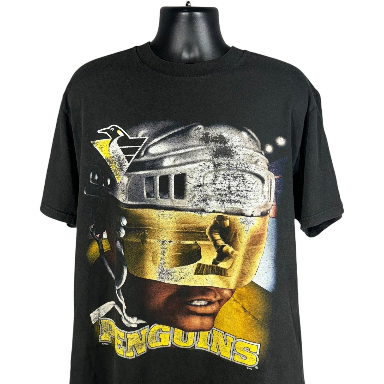 Vintage Pittsburgh Penguins Hockey Helmet NHL Tee