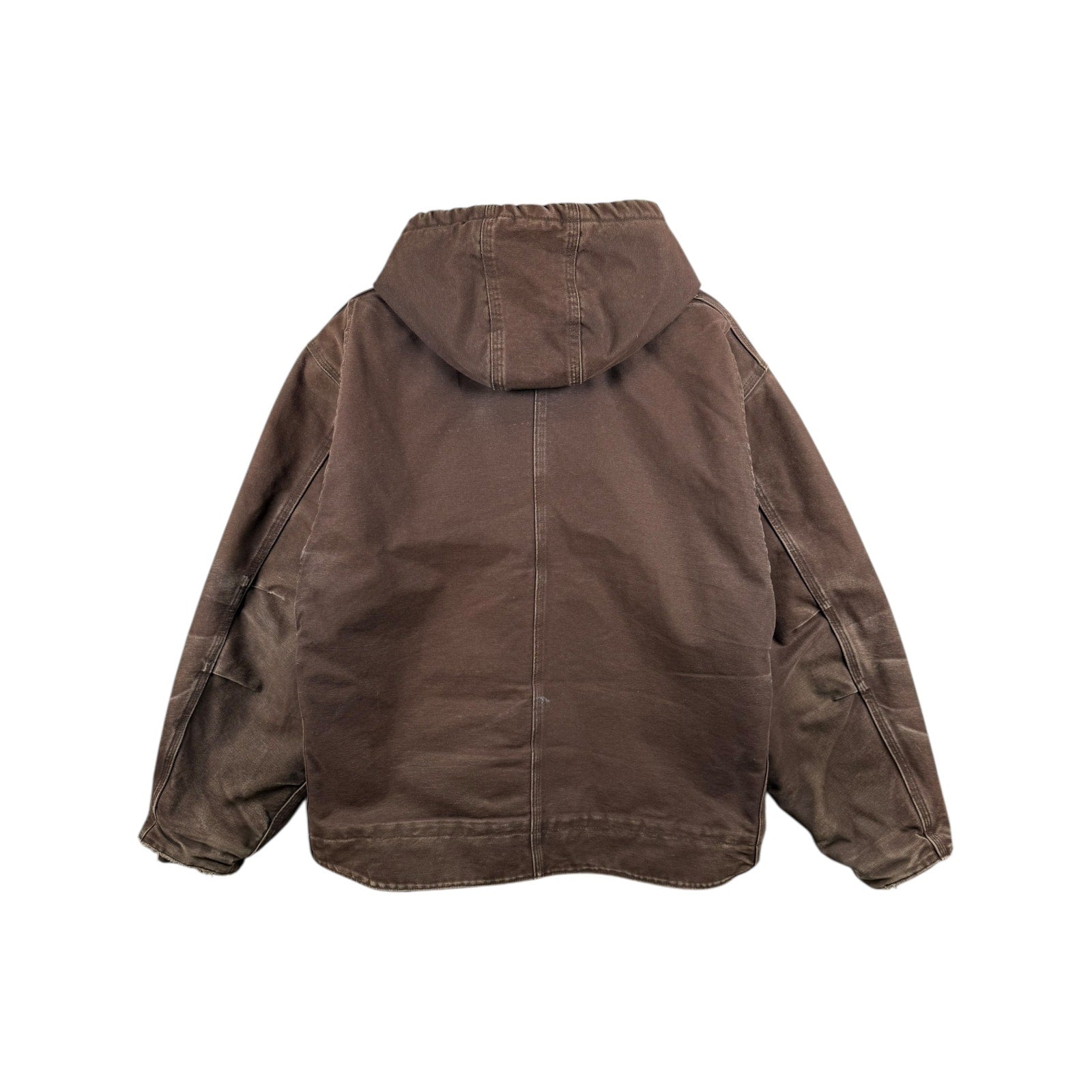 Vintage Carhartt Fleece Lined Hooded Detroit Workwear Jacket