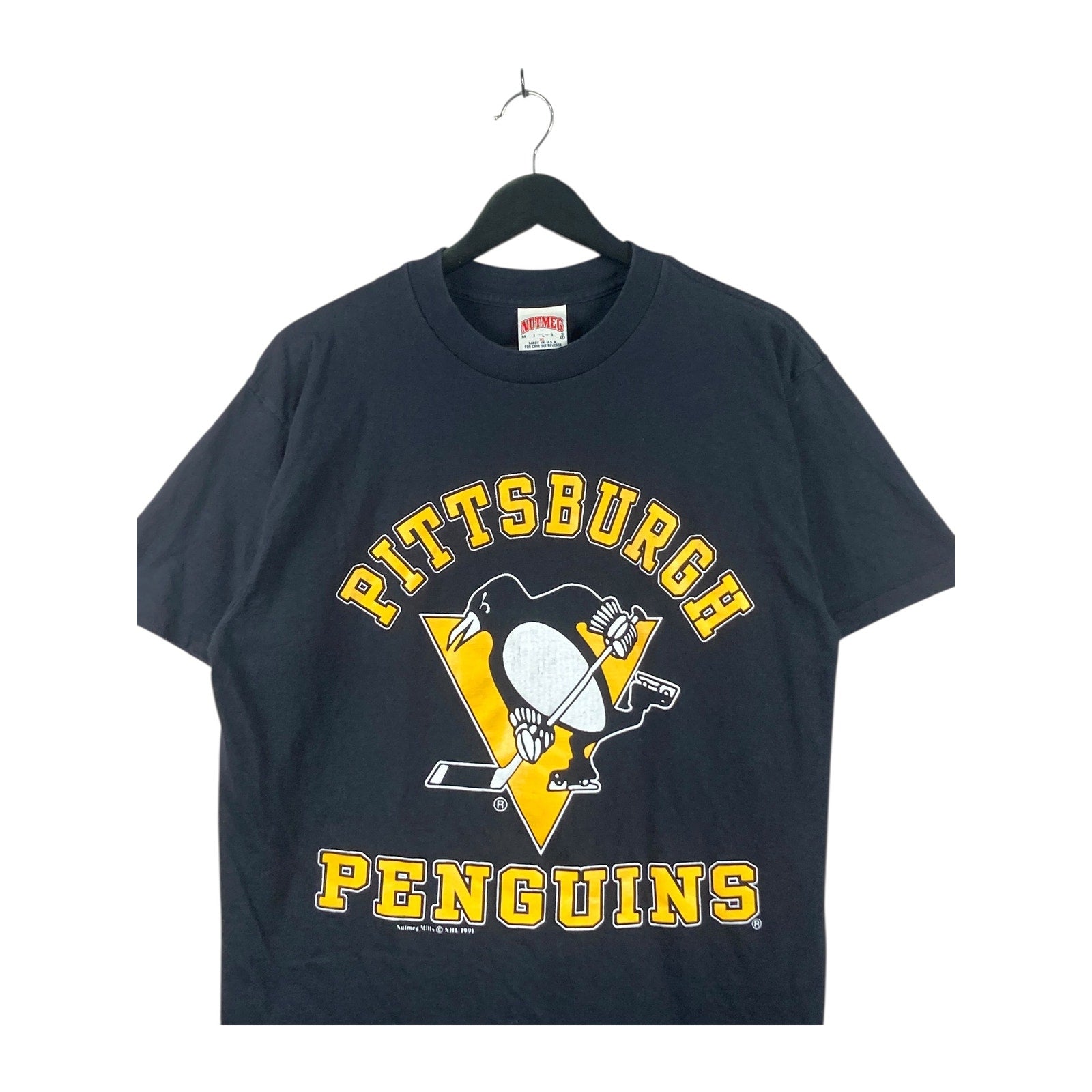 Vintage Nutmeg Pittsburgh Penguins NHL T-Shirt