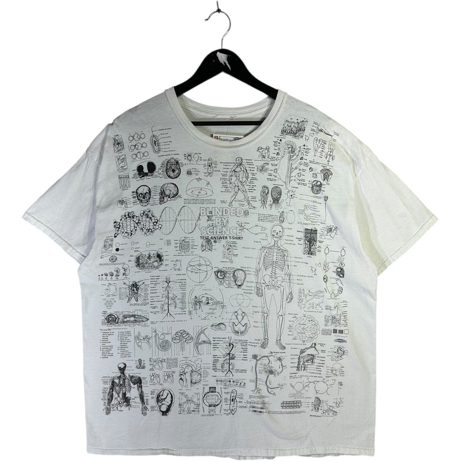 Vintage Blinded By Science Anatomy Diagram T-Shirt