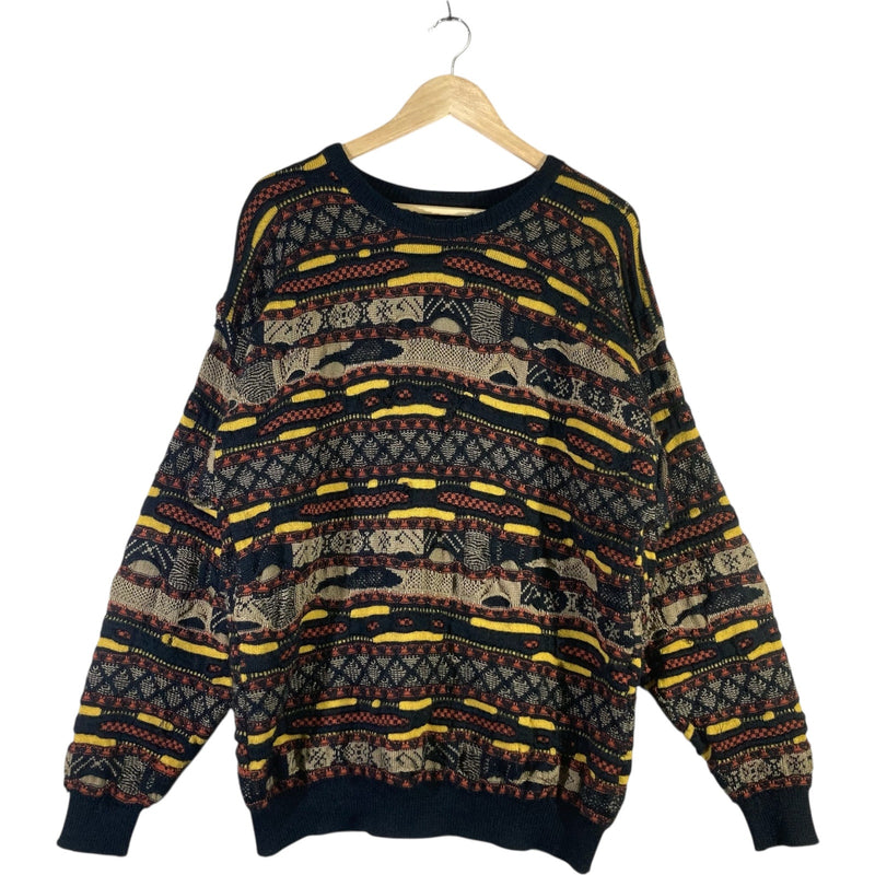 Vintage Coogi Style Horizontal Knit