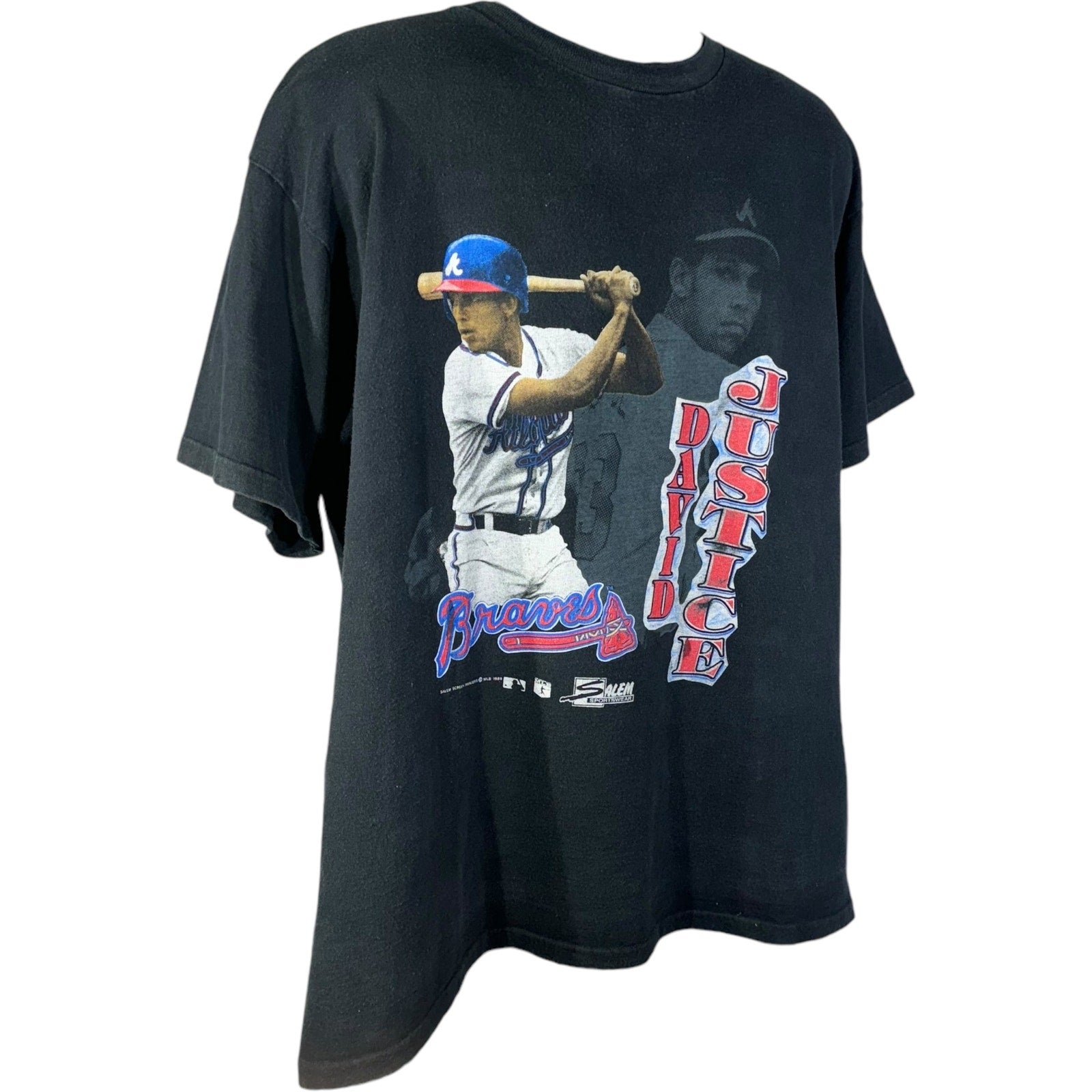 Vintage Atlanta Braves David Justice MLB Tee