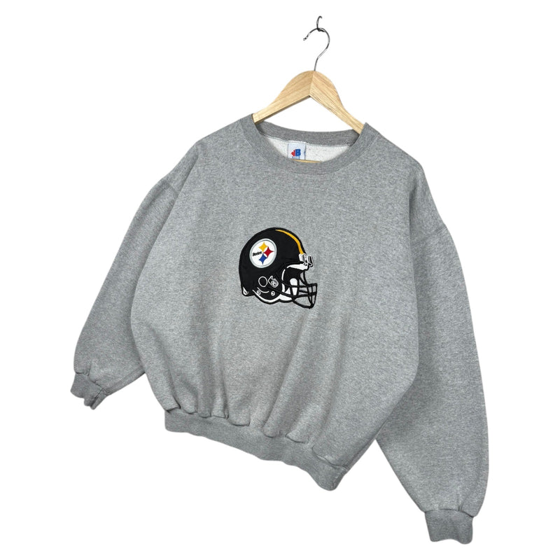 Vintage Pittsburgh Steelers Helmet Logo NFL Crewneck