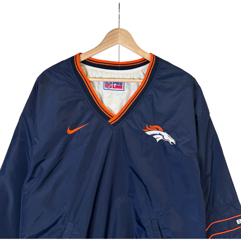 Vintage Nike Denver Broncos Reversible Pullover Windbreaker