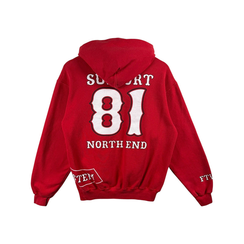 Vintage Big Red Machine 81 Print Hoodie