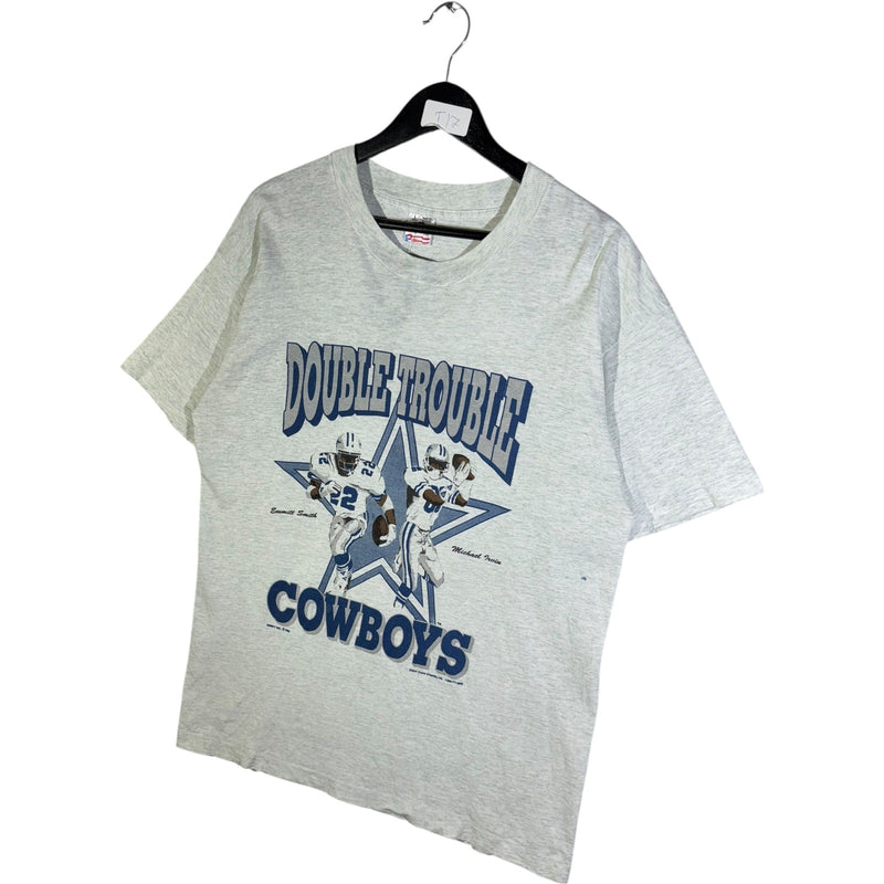 Vintage Dallas Cowboys Double Trouble Emmitt Smith Michael Irvin NFL T-Shirt