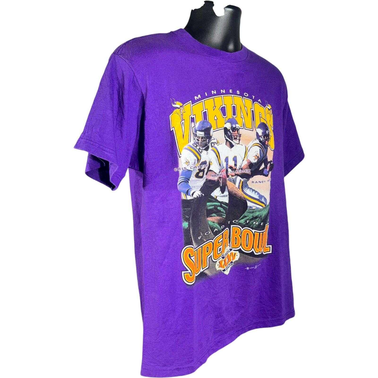 Vintage Minnesota Vikings Road to Superbowl XXXV NFL Tee