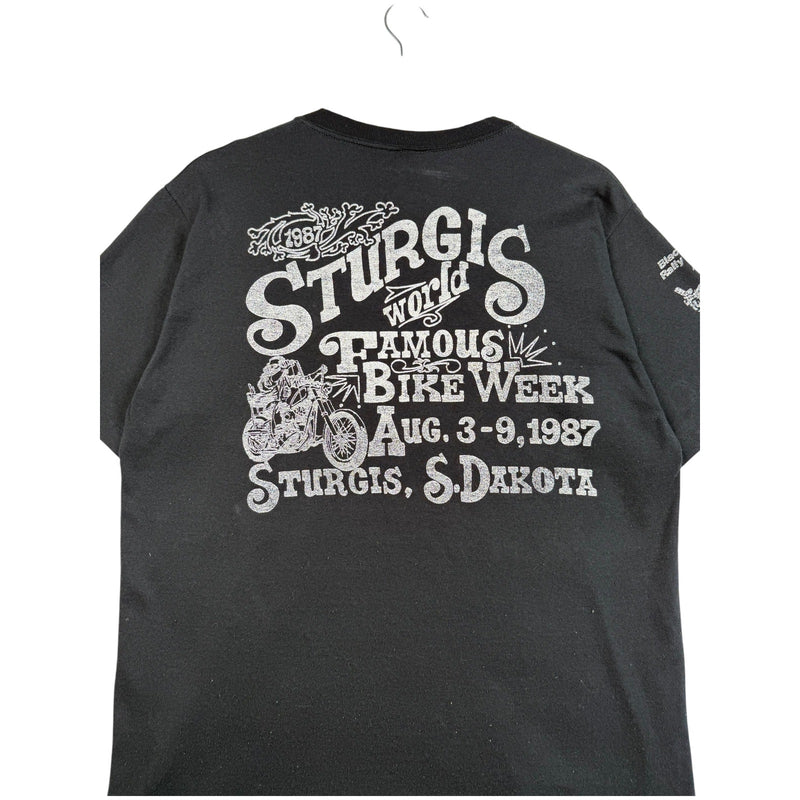 Vintage Sturgis Black Hills Rally & Races T-Shirt 80s