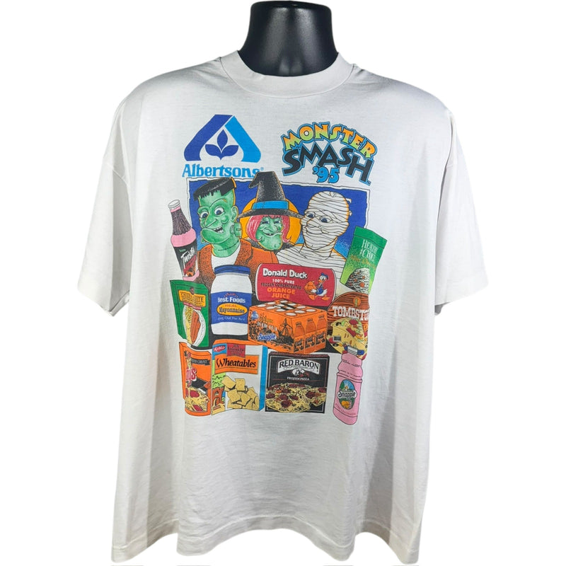 Vintage Albertsons Monster Smash Halloween Promotional Tee