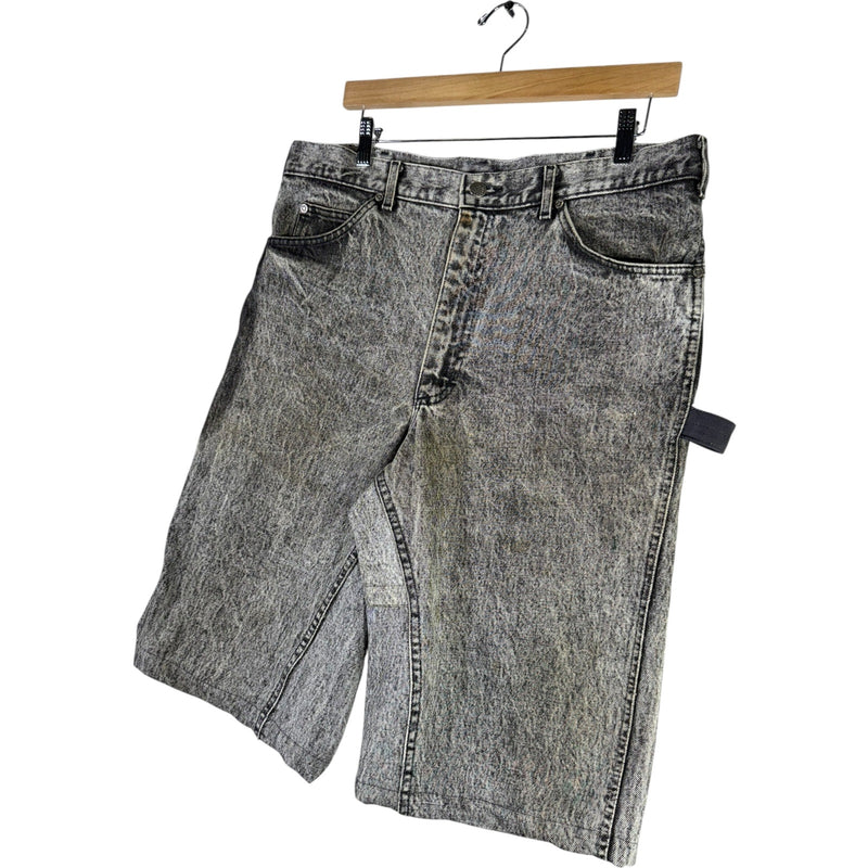 Vintage Lee Denim Cut & Sew Carpenter Shorts 36