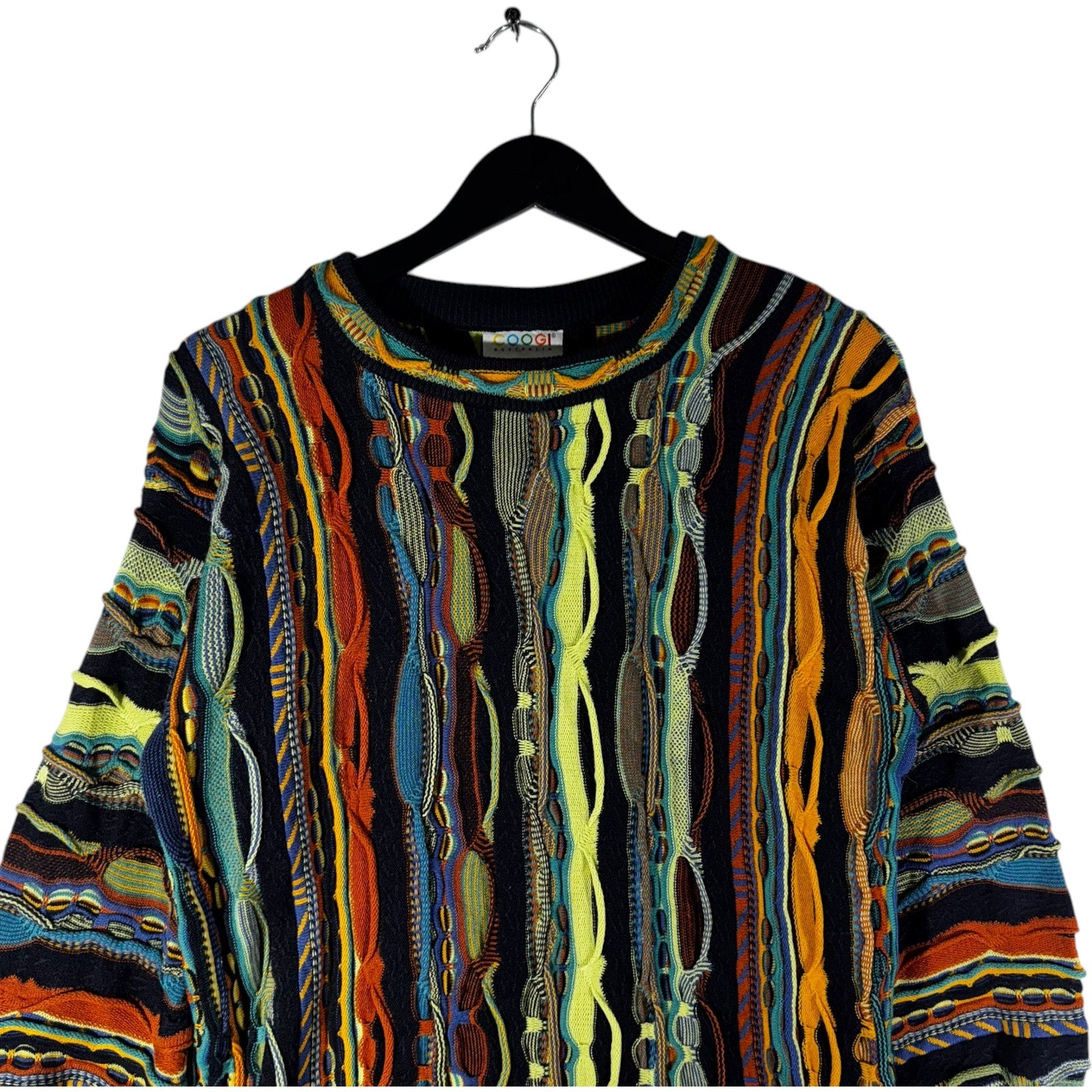 Vintage Coogi 3D Patterned Pullover Sweater