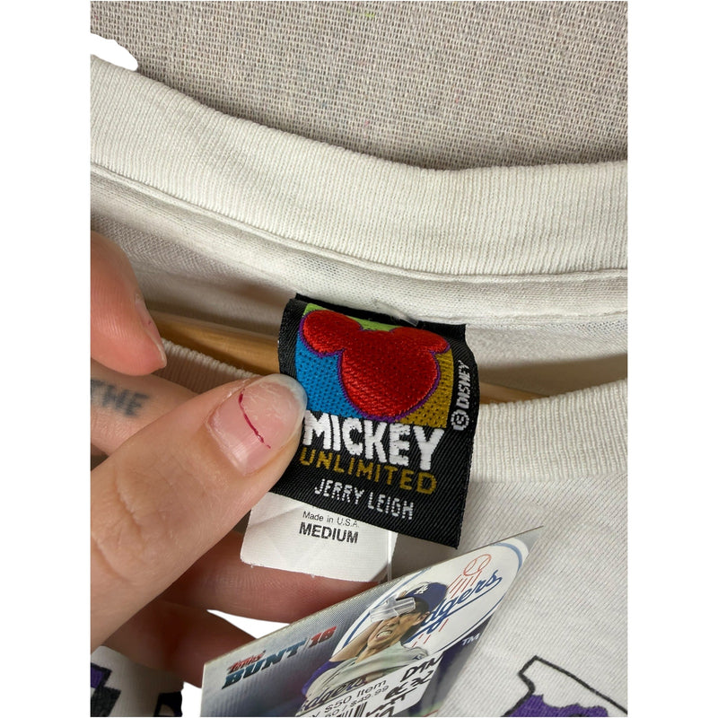 Vintage Mickey Mouse Tropical Fruit Women's Cropped T-Shirt