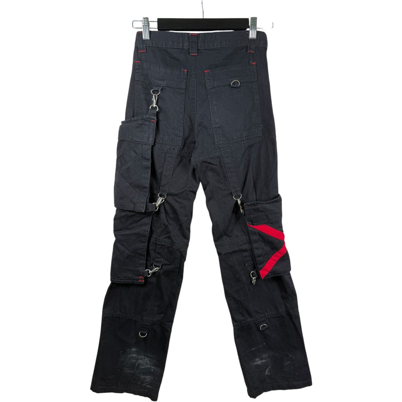 Vintage Criminal Damage Strap Goth Cargo Pants 28