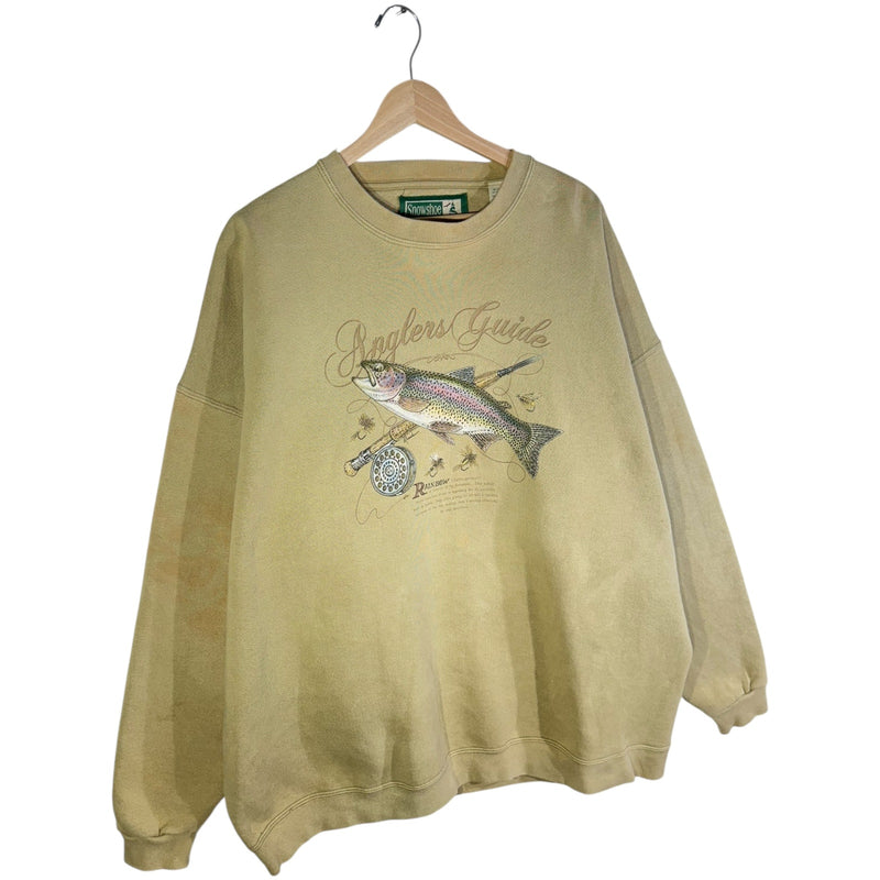 Vintage Anglers Guide Rainbow Trout Fishing Crewneck