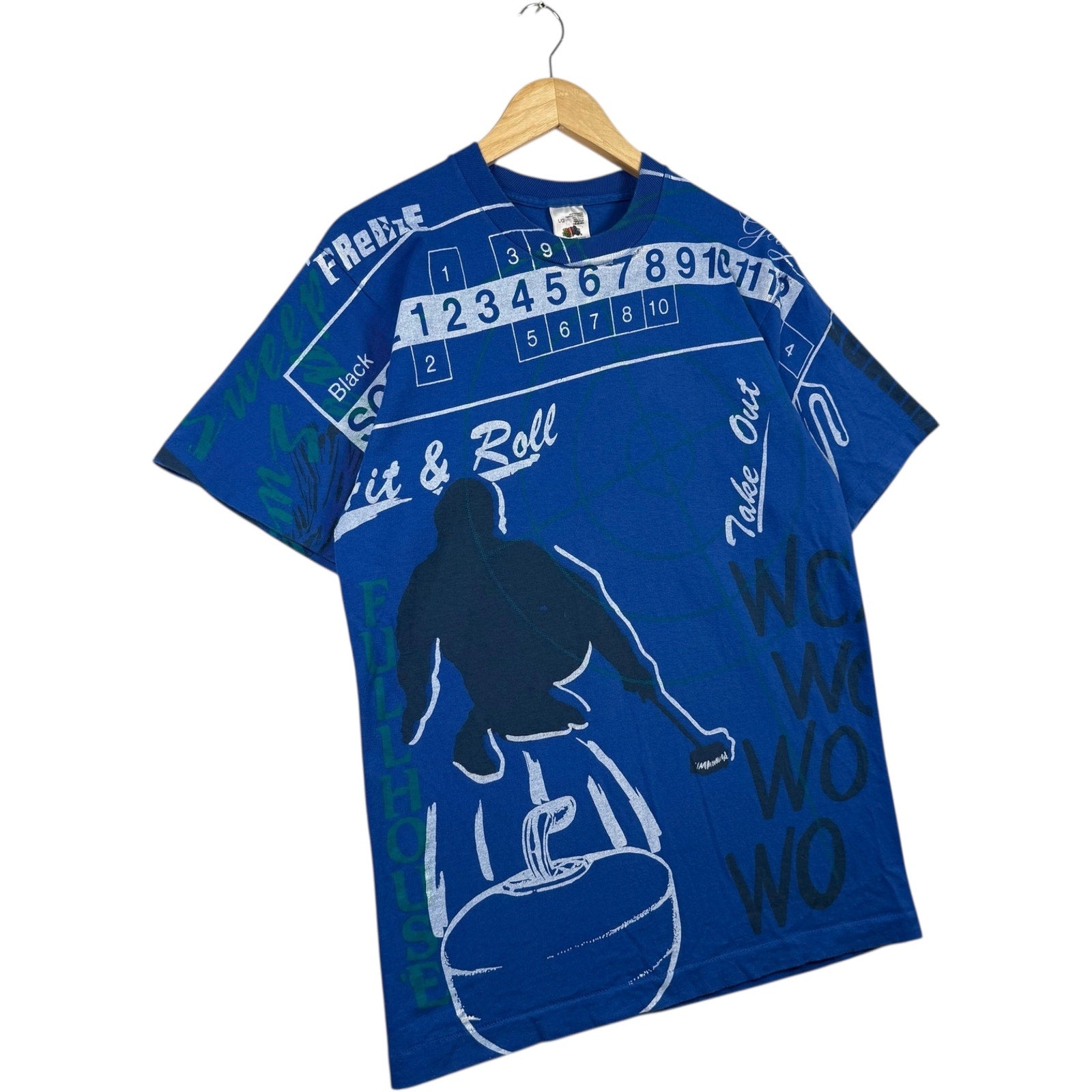 Vintage Curling "Hit & Roll" AOP Tee
