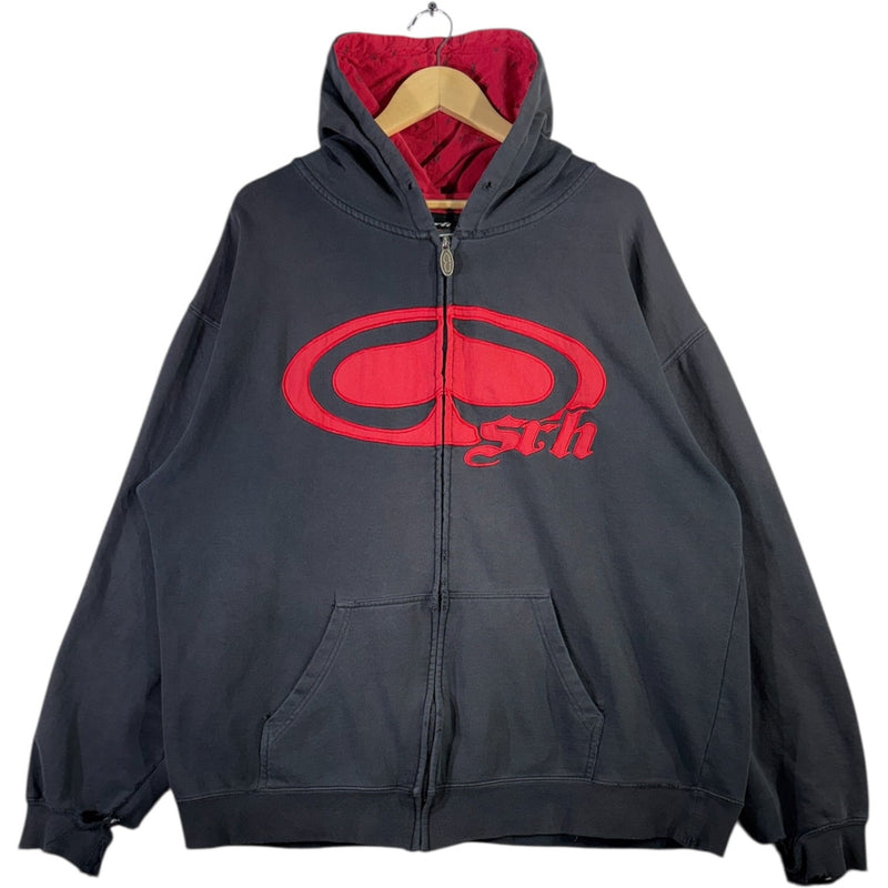Vintage SRH Embroidered Logo Full-Zip Hoodie