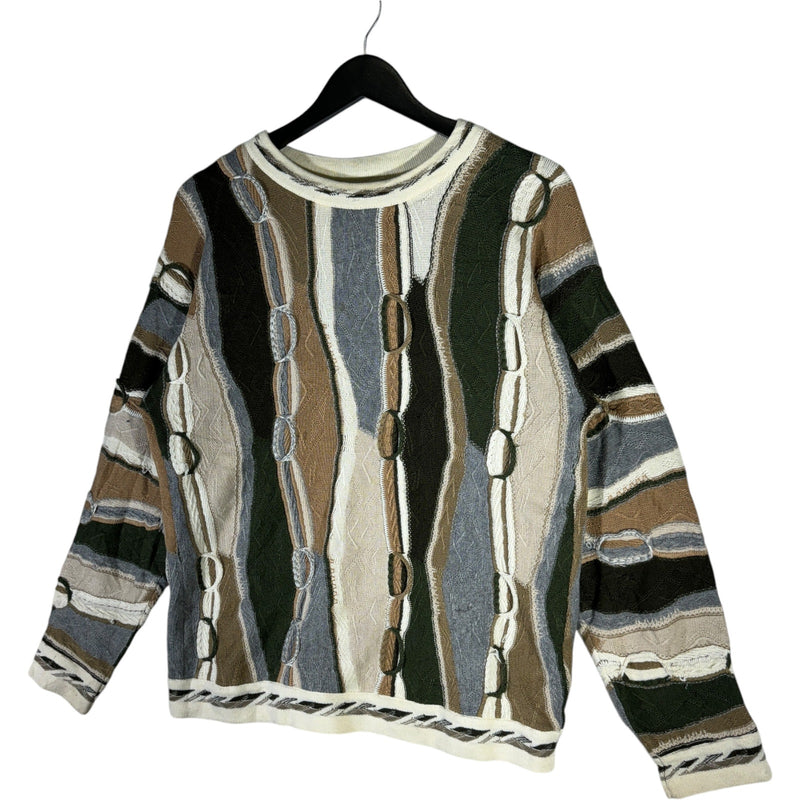 Vintage Coogi Style 3D Knit Sweater