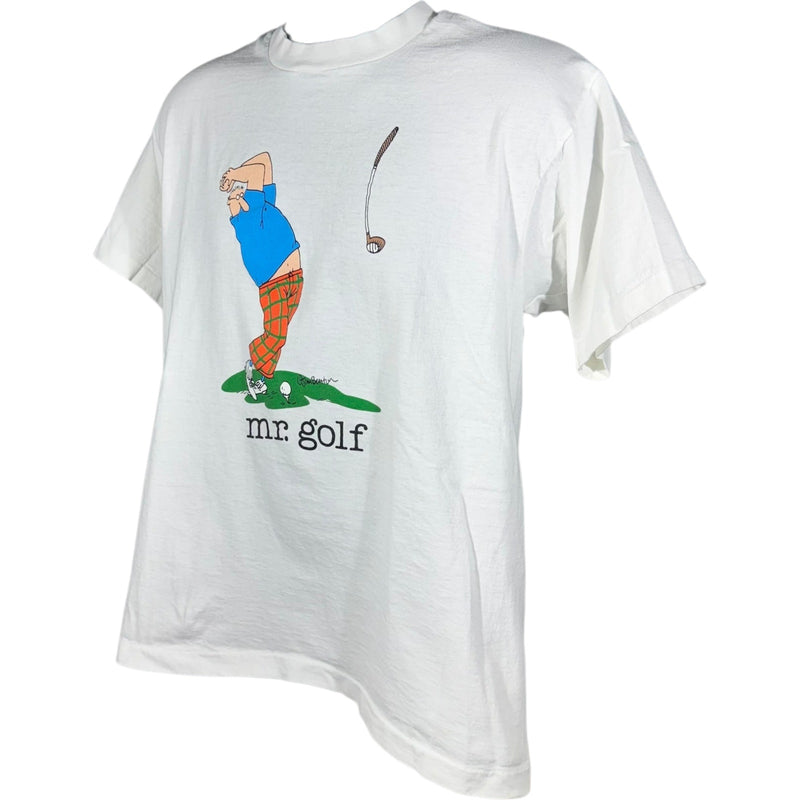 Vintage "Mr. Golf" Comic Art Humour Tee 90s