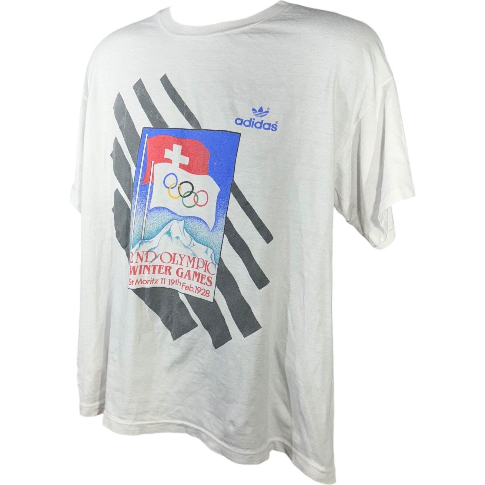 Vintage Adidas 2nd Olympic Winter Games Tribute Tee