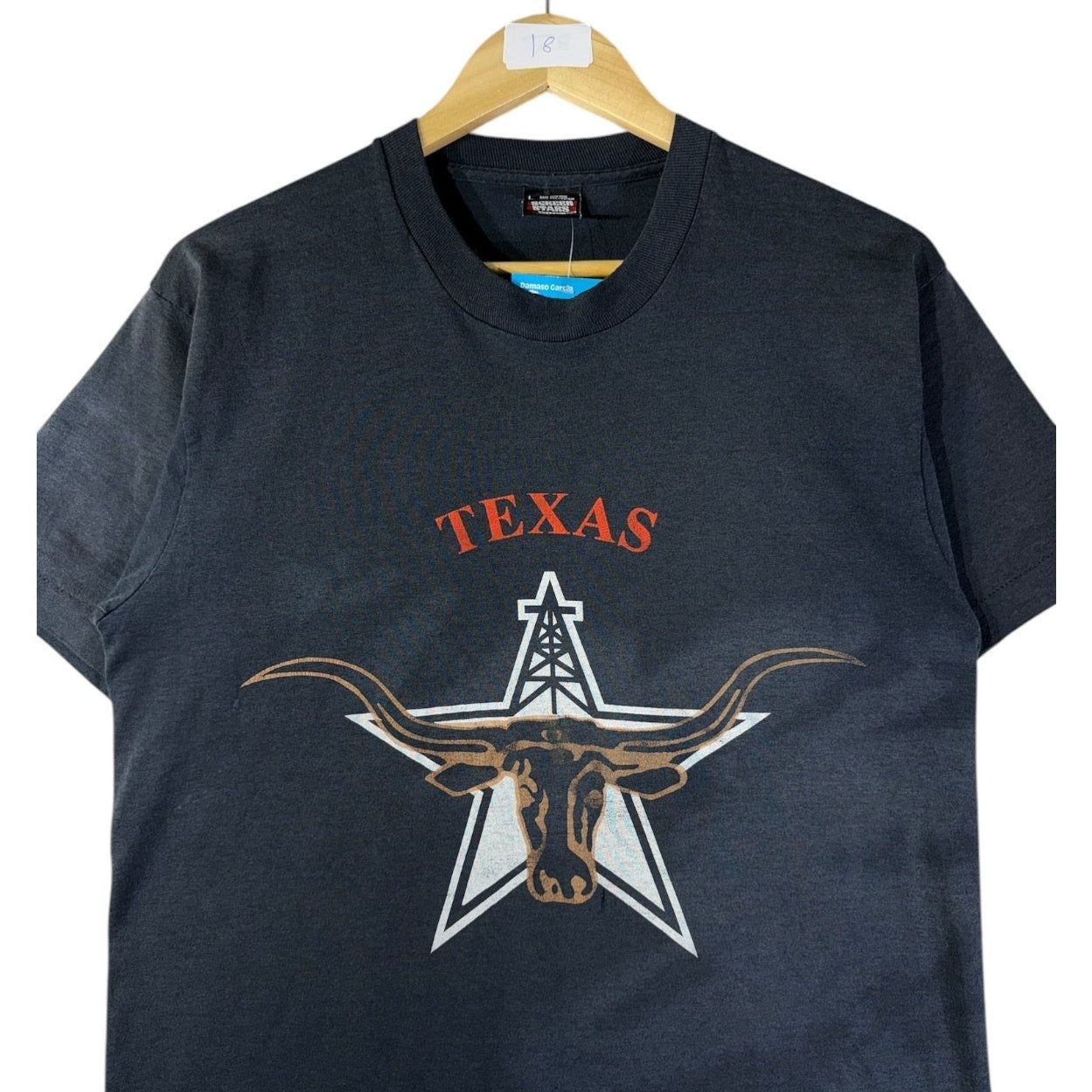 Vintage Texas Longhorn Oil Rig Star Graphic T-Shirt