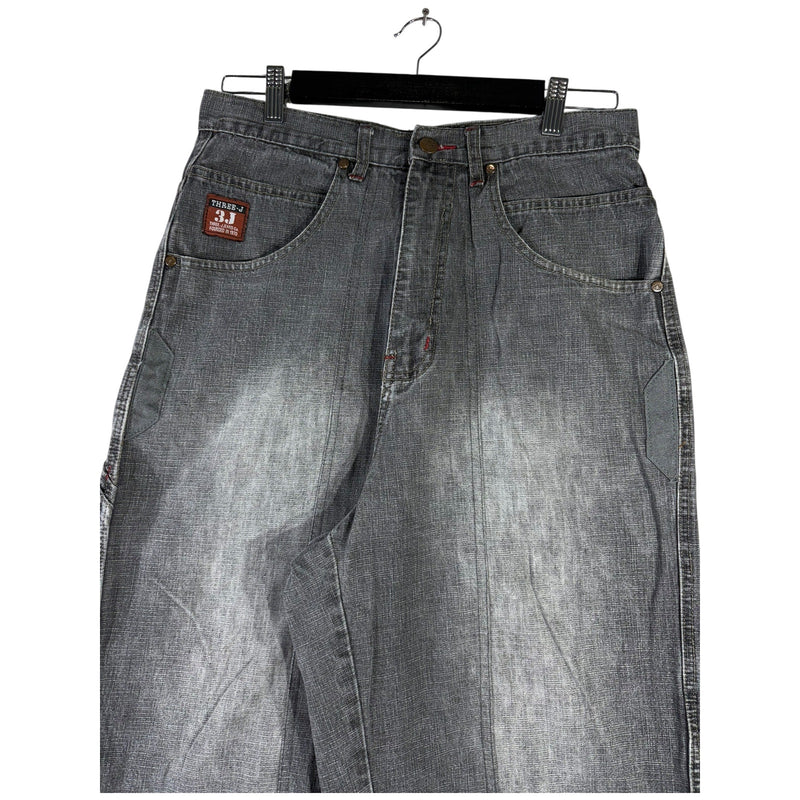 Y2K Three-J Faded Denim Shorts 32x13