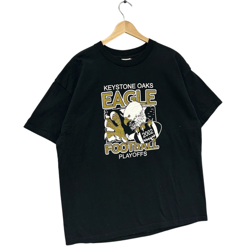 Vintage Keystone Oaks Eagle Football Playoffs Double Sided Tee