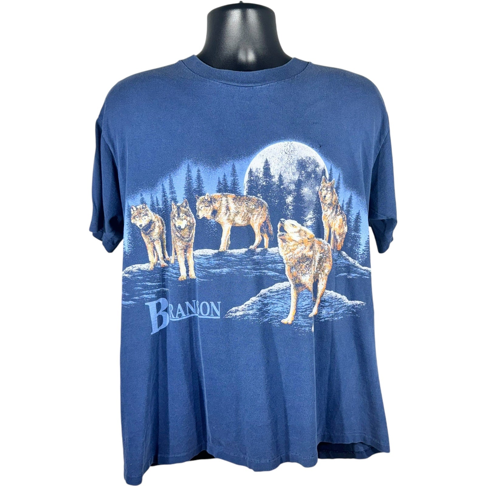 Vintage Wolf Pack Nature AOP Tee