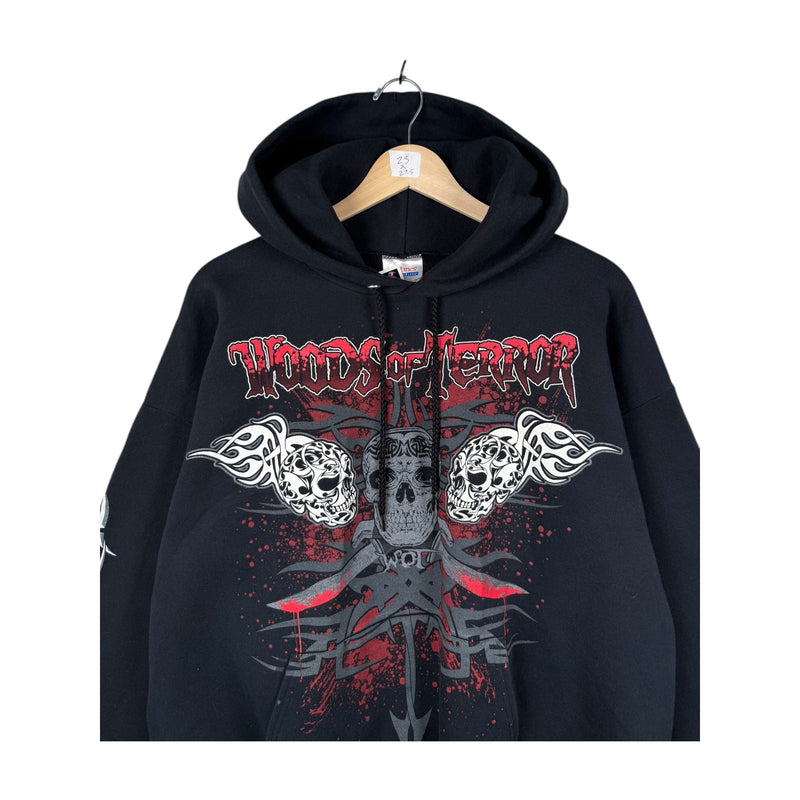 Vintage Woods of Terror Skulls & Tribal Hoodie
