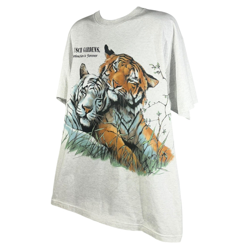 Vintage Busch Garden White and Siberian Tigers Souvenir Tee