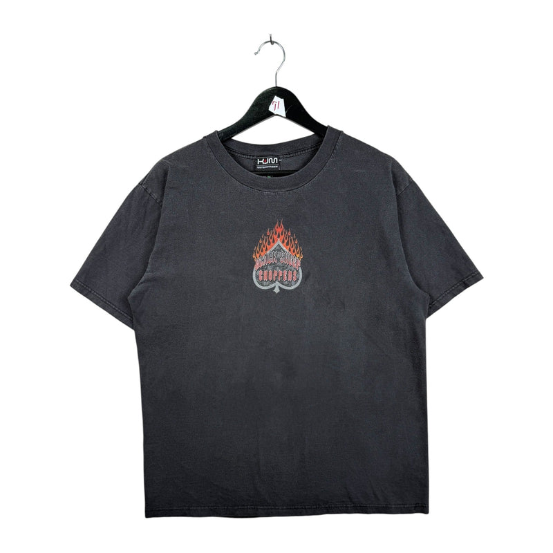 Vintage Black Sheep Choppers Flaming Ace Motorcycle T-Shirt