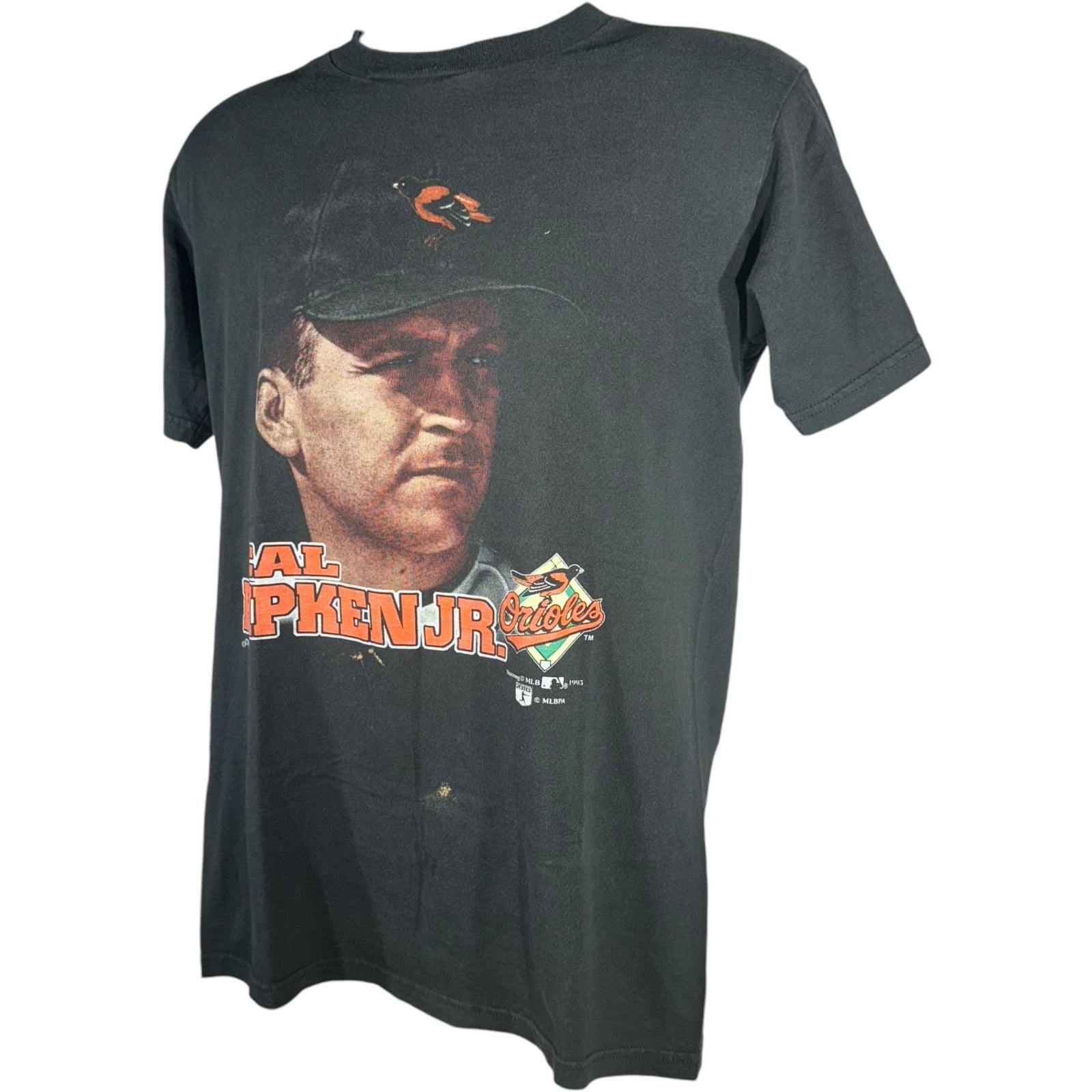 Vintage Baltimore Orioles Big Face Cal Ripken JR. Nutmeg Tee 90s