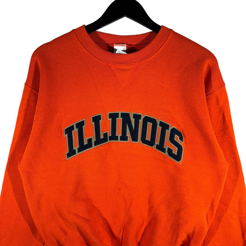 Vintage Russel University Of Illinois Spellout Crewneck