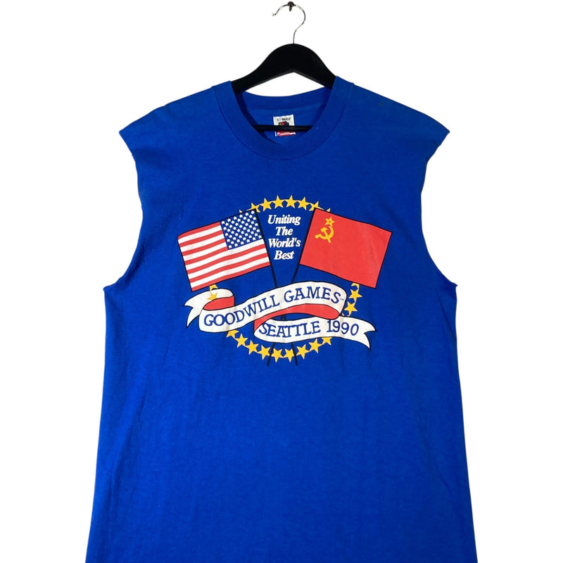 Vintage Goodwill Games Seattle 1990 Muscle Sleeve Tank Top