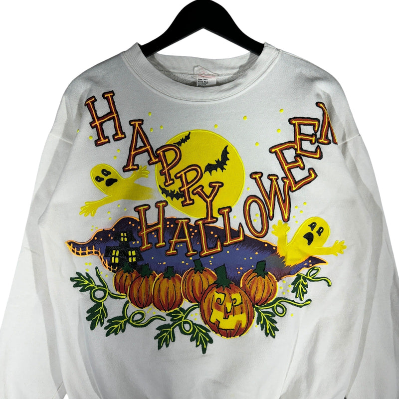 Vintage Happy Halloween Pumpkin Crewneck