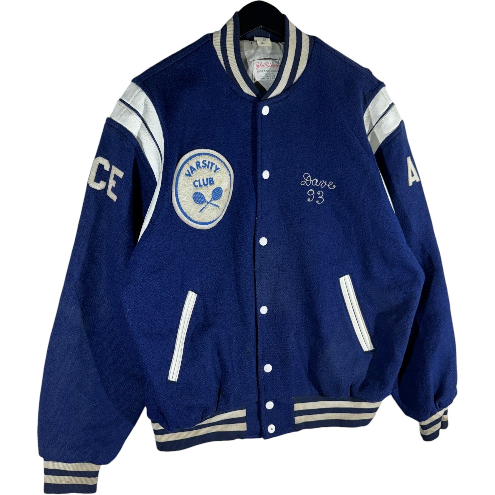 Vintage Wildcats Varsity Tennis Club Varsity Jacket