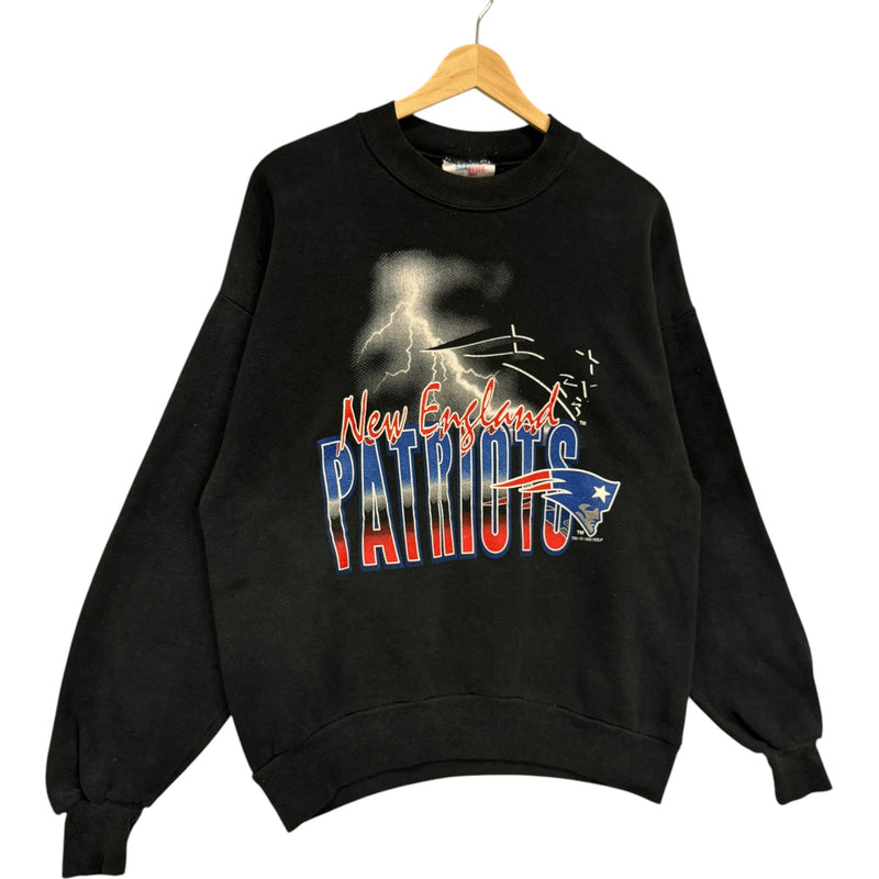 Vintage New England Patriots Lightning Logo Crewneck